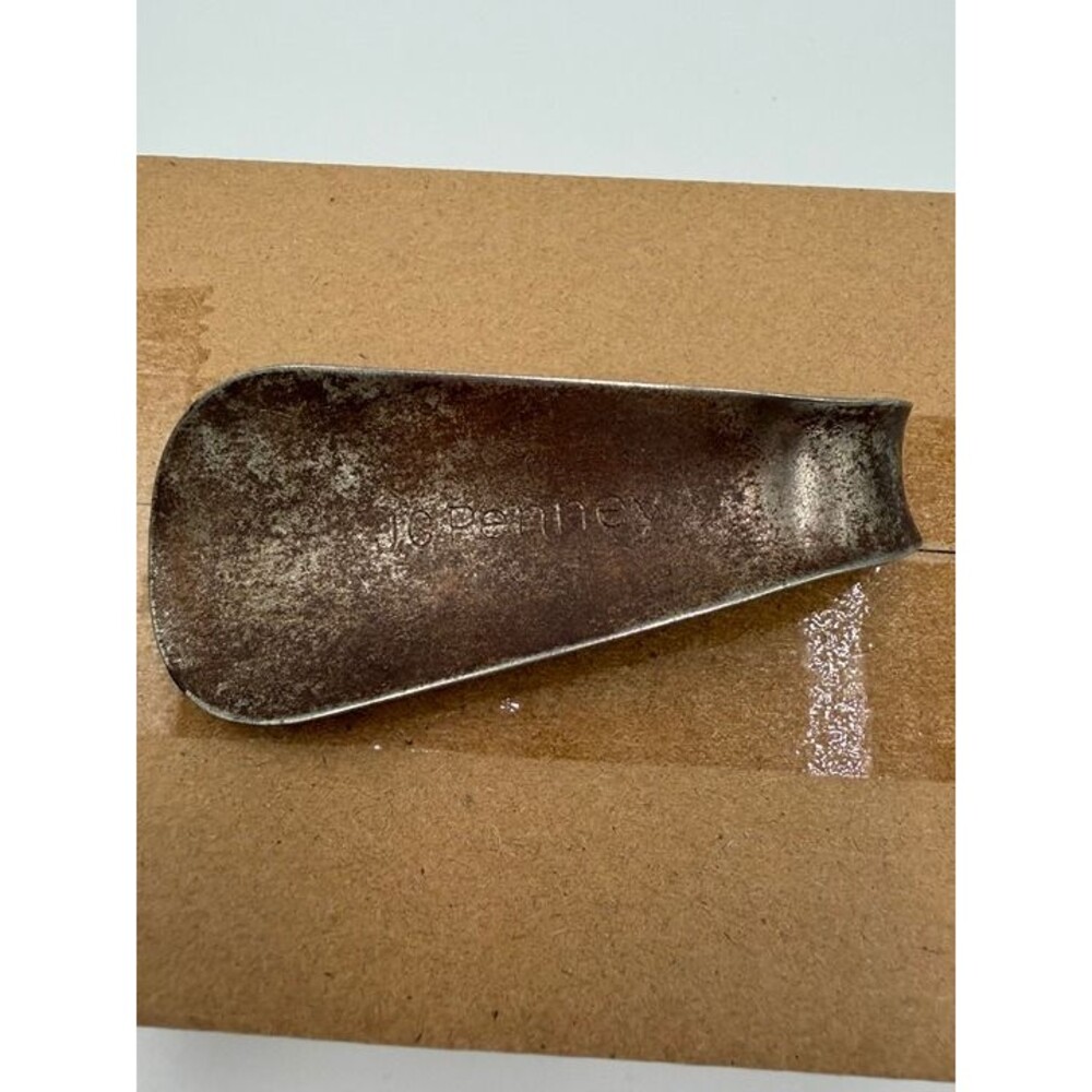 Classic Aged 1970's JC Penney Stores Vintage 3" Advertising Steel Shoehorn, GVC